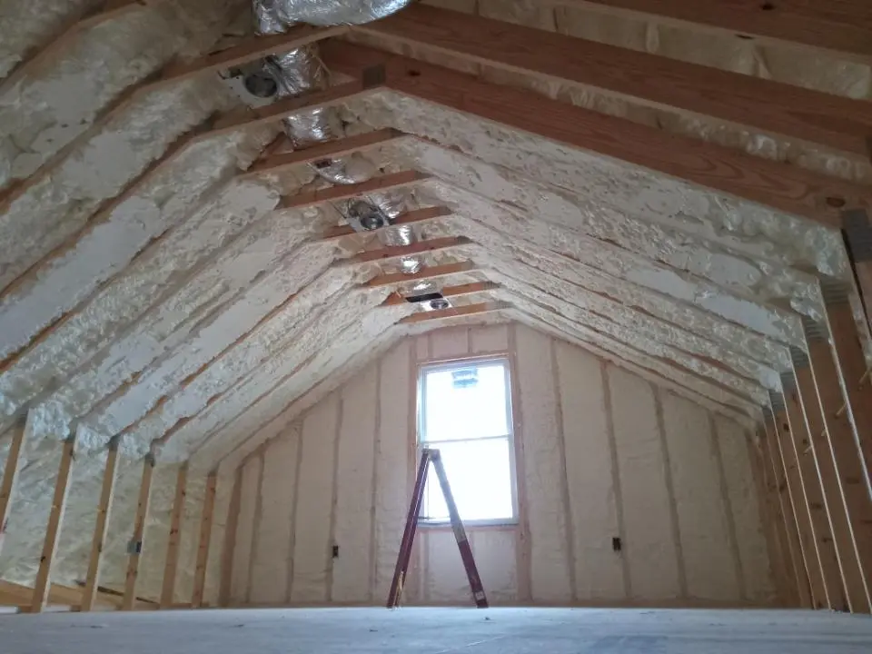 Spray foam roofing application for Crawl Space Insulation project in Black Diamond